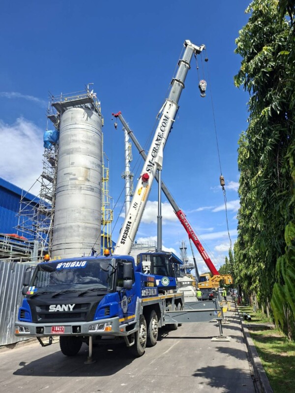 บริการของพี่สัญญา 7 เช่าเครนบ้านค่าย พร้อมคนขับ